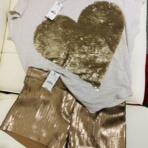 Express Sequin Shorts and Top